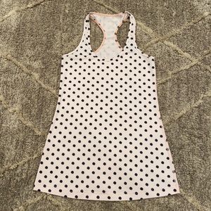 Rare pink polka dot lululemon Cool Racerback Tank